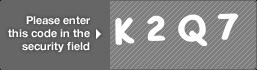 captcha code for visual authentication  letter K number 2 letter Q number 7