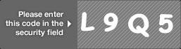 captcha code for visual authentication  letter L number 9 letter Q number 5