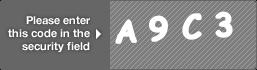 captcha code for visual authentication  letter A number 9 letter C number 3