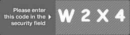 captcha code for visual authentication  letter W number 2 letter X number 4