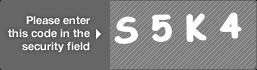 captcha code for visual authentication  letter S number 5 letter K number 4