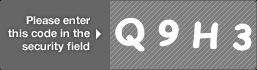 captcha code for visual authentication  letter Q number 9 letter H number 3