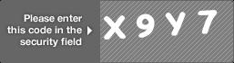 captcha code for visual authentication  letter X number 9 letter Y number 7