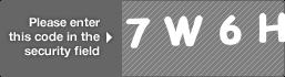 captcha code for visual authentication  number 7 letter W number 6 letter H