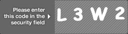 captcha code for visual authentication  letter L number 3 letter W number 2